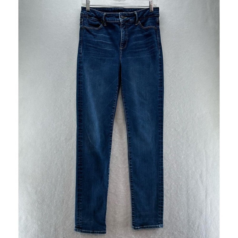 Lucky Brand Jeans Womens Size 28 Skinny Leg Medium Washed Denim Blue - Picture 1 of 10